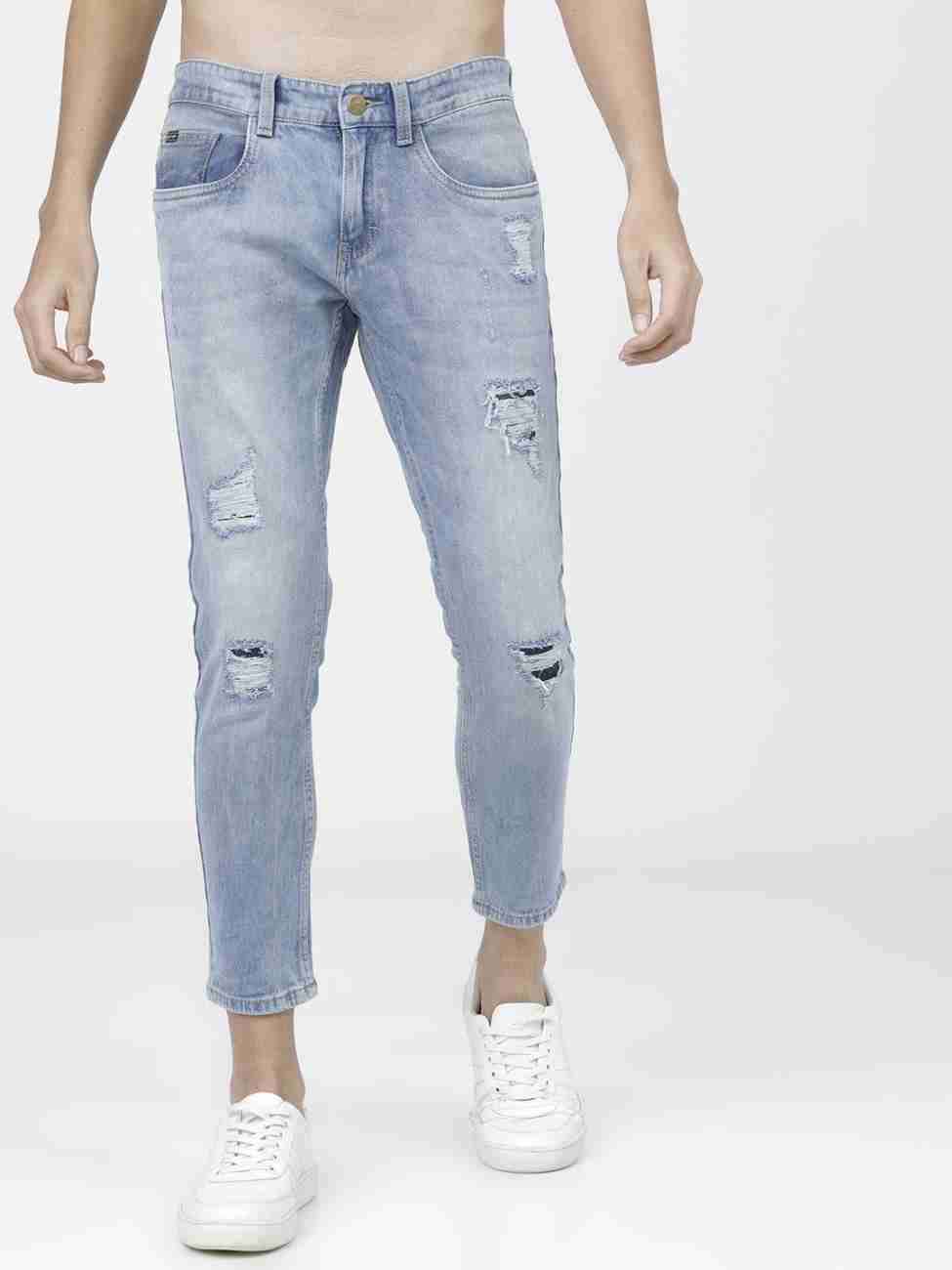 KETCH  Men Tapered Fit Mid Rise Blue Jeans